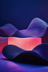 Poster - Explore Dynamic Abstract Waves: A Creative Study of Colorful Patterns and Flowing Forms in Graphic Design