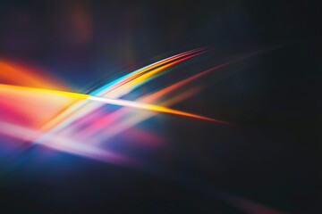 Poster - A vibrant and colorful abstract background featuring radiant light streaks. Perfect for creative projects that require a modern and dynamic visual element.