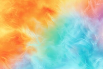 Poster - A vibrant abstract background featuring swirling colors of orange, blue, and purple, perfect for creative projects, digital presentations, or as artistic overlays.