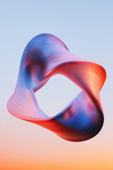 Poster - Explore the Dynamic Fusion of Colors and Forms in This Abstract Visual Masterpiece Evoking Movement and Modern Design