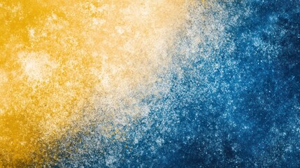 Canvas Print - abstract blurred grainy gradient background fading from yellow to blue banner/web/design