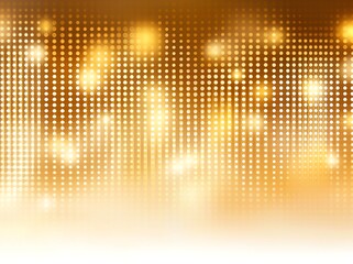 Poster - Vibrant abstract background featuring soft golden hues and shimmering dots. Perfect for creating a warm, luxurious atmosphere in various design projects.