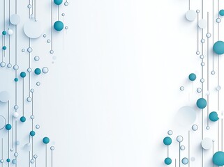 Poster - A sleek, modern background featuring abstract circles and lines in soothing blue tones, perfect for digital projects, presentations, and promotional materials.