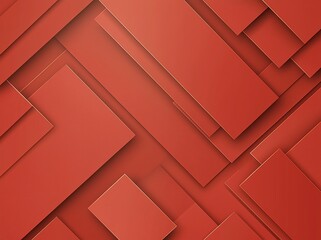 Poster - An abstract composition of layered red rectangles, creating a dynamic texture that evokes depth and modernity, perfect for backgrounds or design elements in various projects.