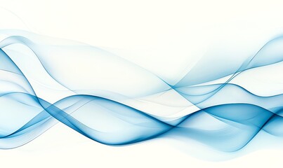 Poster - A captivating abstract design featuring smooth blue waves that create a sense of motion and tranquility. Ideal for backgrounds, digital art, and creative compositions.
