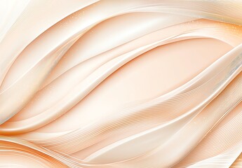 Poster - This abstract image features soft, flowing curves in warm tones, creating a serene and elegant background. Ideal for projects needing a soothing visual touch.