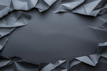 Poster - A textured background featuring crumpled gray paper creating an interesting and unique visual effect, ideal for use in design projects, presentations, and artistic endeavors.