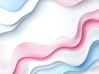 Poster - A visually stunning abstract background featuring soft waves in shades of pink, blue, and white, perfect for presentations, websites, and creative projects.