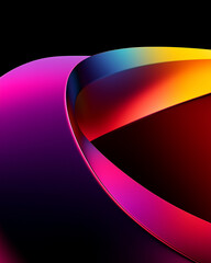 Poster - Abstract gradient colorful design with vibrant gradient background in a modern artistic style
