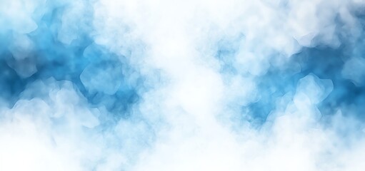 Poster - A serene and calming abstract background featuring soft blue and white hues