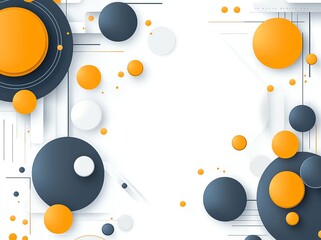 Poster - This vibrant, abstract design features colorful circular shapes in a dynamic arrangement, perfect for backgrounds, digital art projects, and modern graphic design applications.