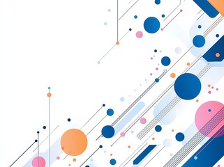 Poster - Abstract geometric shapes in vibrant colors create a modern and dynamic design. Ideal for backgrounds, presentations, and digital projects, conveying creativity and innovation.