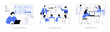 © Visual Generation - Business analysis isolated cartoon vector illustrations se