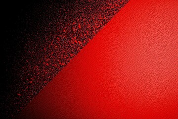 Poster - An abstract representation of vibrant red hues blending with deep shadows, creating a striking visual contrast. Ideal for modern design projects and creative backgrounds.