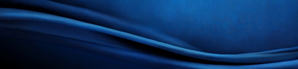 Poster - Abstract background featuring smooth blue waves that create a sense of calm and serenity. Ideal for design projects needing a modern and tranquil touch.