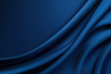 Poster - A smooth, flowing blue fabric texture creating an elegant and rich background. Perfect for design projects, wallpapers, or highlighting text with a luxurious feel.