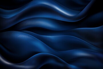 Poster - An abstract wave pattern in deep blue shades, evoking a sense of calm and fluidity. Ideal for backgrounds, digital designs, and artistic projects requiring a modern touch.