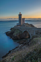 Wall Mural - France, Brittany. Finisterre, Plouzane. Petit Minou Lighthouse.