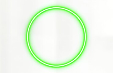 Aufkleber - Blank neon green circle frame. Empty glowing shape. Modern design element. Futuristic, bright. Use for template design. Versatile graphic template. Abstract, bright. Modern, stylish. Used for