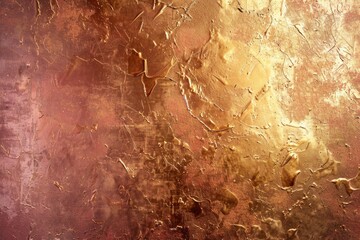 Wall Mural - Rose wall gold background texture industrial