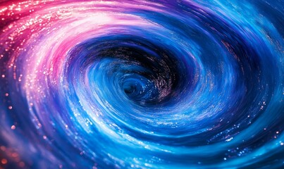 Wall Mural - churning acrylic colors in a whirlpool of blue, colorful mix, creative turmoil