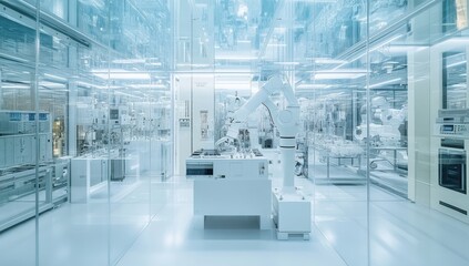 Poster - Advanced Robotics Laboratory with Automated Systems and Cleanroom Environment for Research and Development in Technology and Engineering Applications