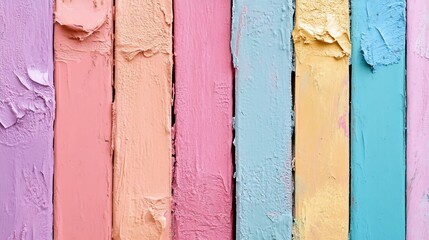 Poster - Pastel Painted Rustic Wood Planks Texture Abstract Background : Generative AI