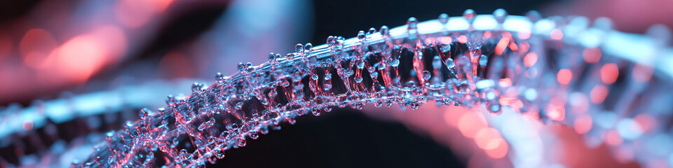 Poster - Three-Dimensional Structure with Bead-like Protrusions under Pink and Blue Illumination