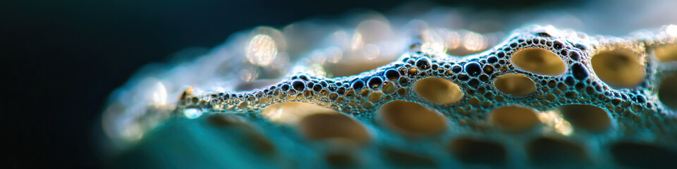 Poster - Microscopic View of Foam Structure with Bubble Interconnections