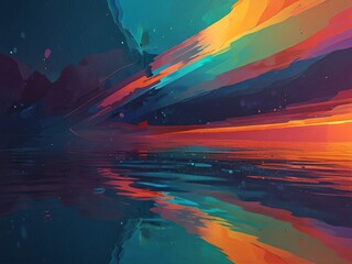 Wall Mural - colorful abstract design.
