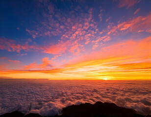 Wall Mural - sky background with dramatic clouds, part 62