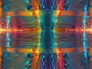 Wall Mural - fractal background.