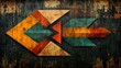 © Pitch Aya - Dynamic Abstract Graphic Design with Colorful Arrows Modern Art Environment Vibrant Creative Concept