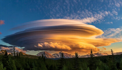 Wall Mural - sky background with dramatic clouds, part 67