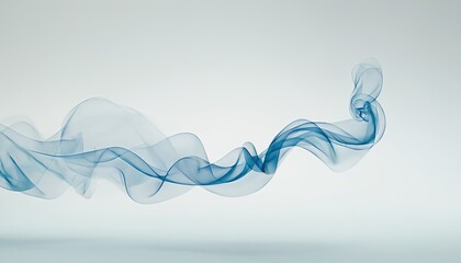 Poster - abstract background of blue smoke 6