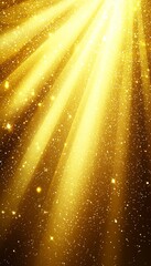 Wall Mural - abstract golden background with light rays and bokeh effect, perfect for luxury or festive designs.