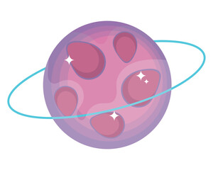 Wall Mural - space planet cartoon