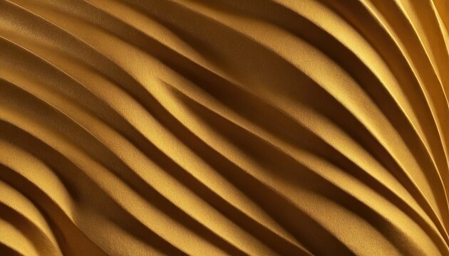 Abstract golden waves background with space for text.
