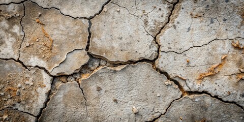 Arid Landscape Reveals the Intricate Network of Cracks in Dry Earth, a Testimony to the Harshness of Nature