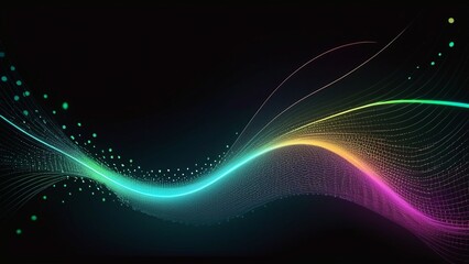 Wall Mural - flowing glowing light.
