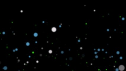 Wall Mural - COLORFUL LIGHT PARTICLES IN OUTER SPACE
