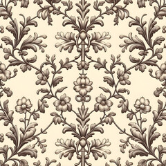 seamless pattern with flowers