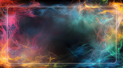 Poster - Vibrant abstract art explosion digital creation colorful background artistic environment dynamic viewpoint creative concept