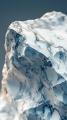 Wall Mural - Abstract Marble Texture: Close-up of a White and Gray Stone