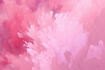 Wall Mural - Abstract Pink Watercolor Background with Soft Vibrant watercolor painting with shades of pink and purple. 
