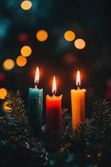 Poster - Christmas Tree Candles