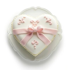 Wall Mural - Elegant heart-shaped cake design