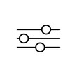 © student - Settings sliders icon Art design illustration