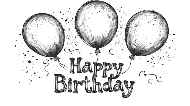 Happy birthday ! ready for coloring book
