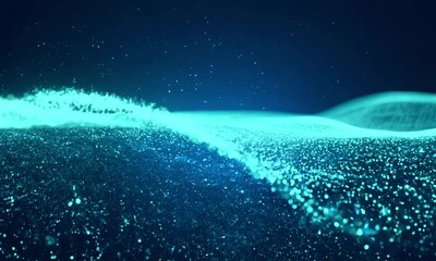 Wall Mural - abstract background wave particle grain